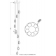 Подвесная люстра Crystal Lux Flowers SP9