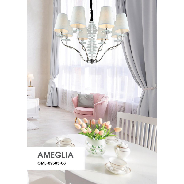 Подвесная люстра Omnilux Ameglia OML-89503-08 Подвесная люстра Omnilux Ameglia OML-89503-08