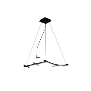 Люстра подвесная Alfa Light F3524-08 White+Black E27*4