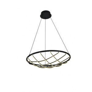 Люстра подвесная Alfa Light F3924-84 black 55W φ60*H15 0