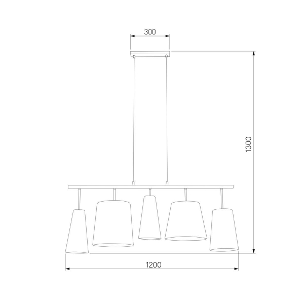 Подвесной светильник TK Lighting 1908 Pedro 5 Подвесной светильник TK Lighting 1908 Pedro 5
