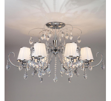 Подвесная люстра Eurosvet 10021/6 хром/прозрачный хрусталь Strotskis