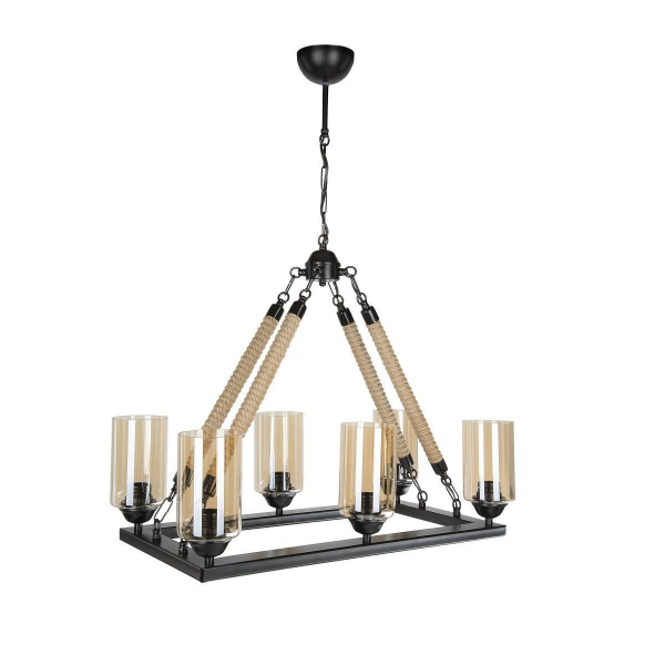 Подвесная люстра Toplight Ada TL1634S-06BK Подвесная люстра Toplight Ada TL1634S-06BK