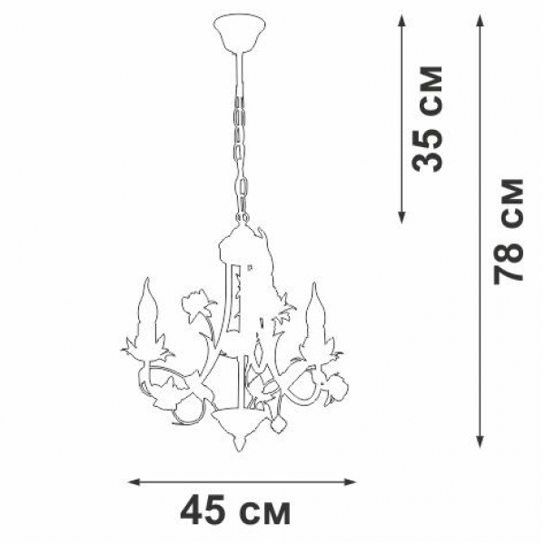 Подвесная люстра Vitaluce V1138-0/3 Подвесная люстра Vitaluce V1138-0/3