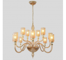Подвесная люстра Crystal Lux SILVESTRO SP12 AMBER