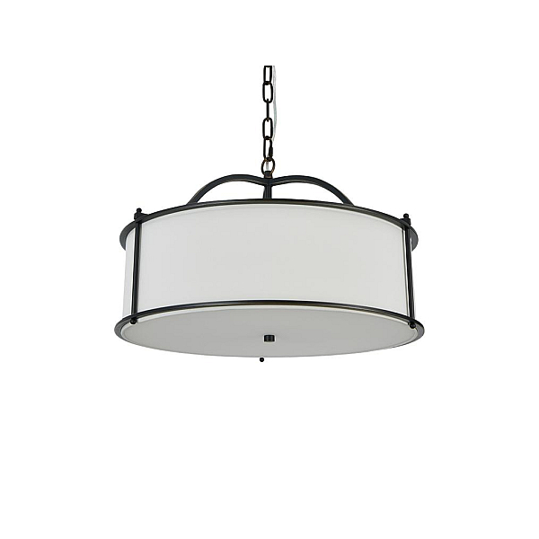 Подвесная люстра Newport 3405/С Black+gold Shade beige М0070671