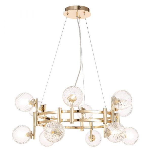 Подвесная люстра Crystal Lux Luxury SP12 Gold Подвесная люстра Crystal Lux Luxury SP12 Gold