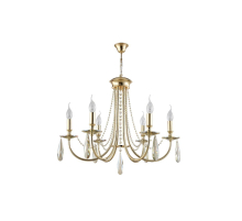 Подвесная люстра Crystal Lux Victoria SP6 Gold/Amber