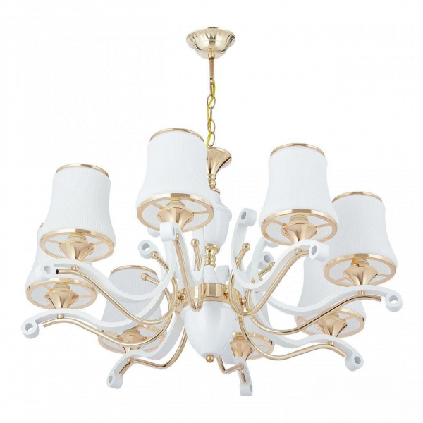 Подвесная люстра Arte Milano Florentia-3987 303987/8 Wh/Gd Подвесная люстра Arte Milano Florentia-3987 303987/8 Wh/Gd