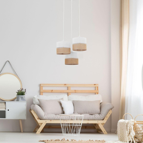 Подвесная люстра TK Lighting 6575 Linobianco Подвесная люстра TK Lighting 6575 Linobianco