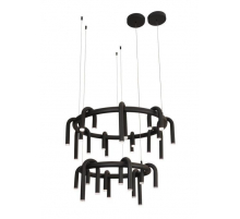 Люстра подвесная Alfa Light F4324-30 D80+D60 black
