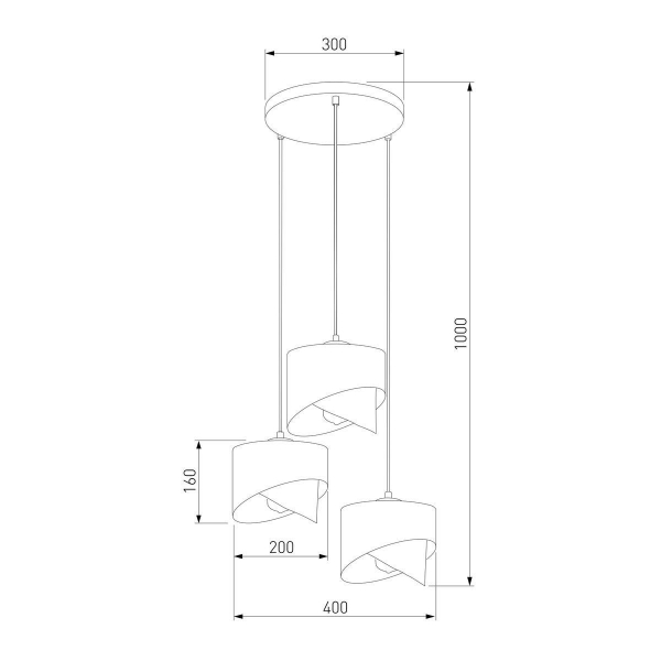 Подвесная люстра TK Lighting 4876 Grant Black Подвесная люстра TK Lighting 4876 Grant Black