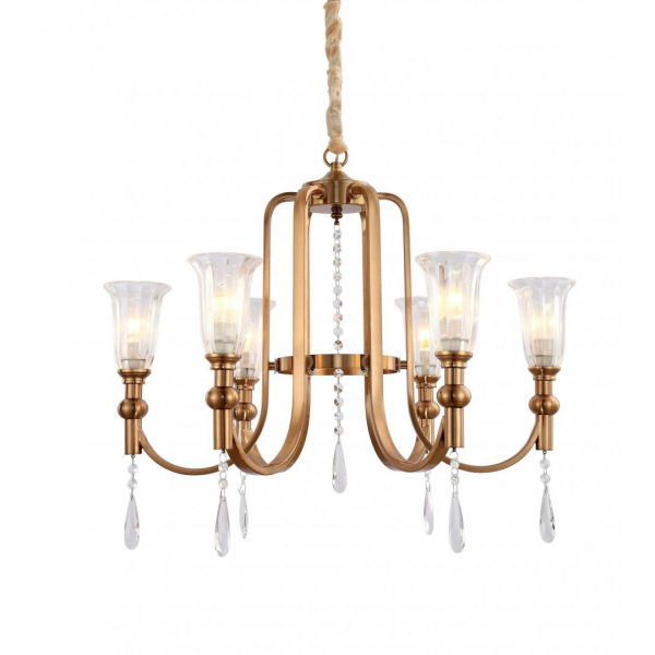 Подвесная люстра Lumina Deco Rionella LDP 8041-6 S.GD Подвесная люстра Lumina Deco Rionella LDP 8041-6 S.GD