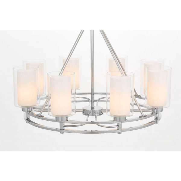 Подвесная люстра Lumina Deco Marietta LDP 8025-8 CHR+WT Подвесная люстра Lumina Deco Marietta LDP 8025-8 CHR+WT