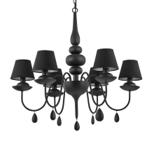 Подвесная люстра Ideal Lux Blanche SP6 Nero 111872