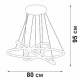 Подвесная светодиодная люстра Vitaluce V04628-013/3S