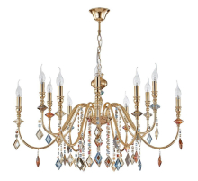 Подвесная люстра Crystal Lux MERCEDES SP6+6 GOLD/COLOR