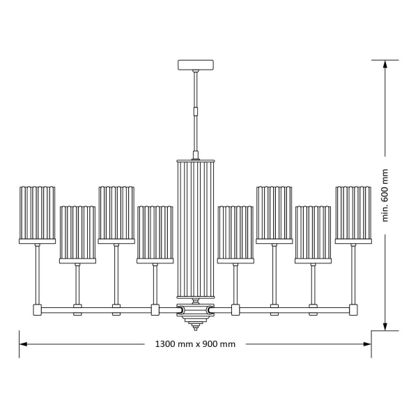 Подвесная люстра KUTEK MOOD Empoli Ryfel EMP-ZWL-8(ZM)R Подвесная люстра KUTEK MOOD Empoli Ryfel EMP-ZWL-8(ZM)R