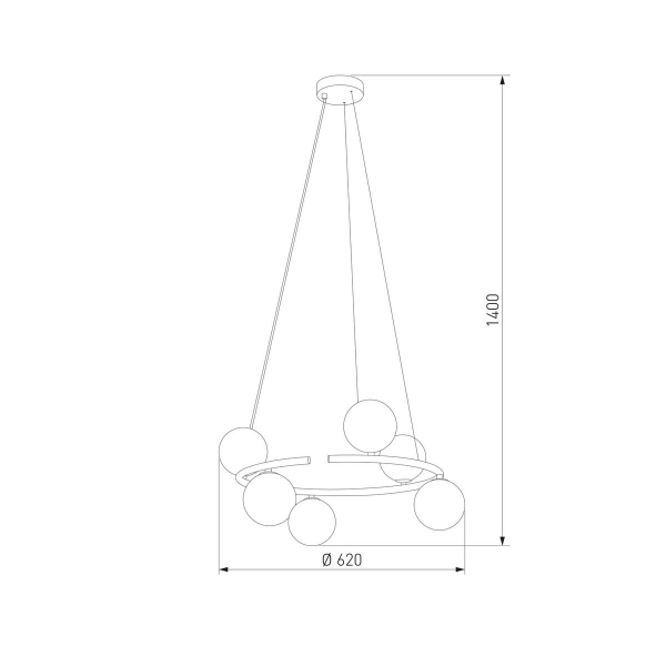 Подвесная люстра TK Lighting 6843 Anabelle Подвесная люстра TK Lighting 6843 Anabelle