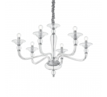 Подвесная люстра Ideal Lux Danieli SP6 Trasparente 159959