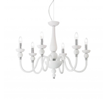 Подвесная люстра Ideal Lux Doge SP6 Bianco 113678
