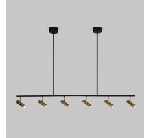 Подвесная светодиодная люстра Eurosvet Epiphania 20252/6 LED черный/латунь