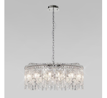 Подвесная люстра Eurosvet Blitz 60159 хром/ прозрачный хрусталь Strotskis
