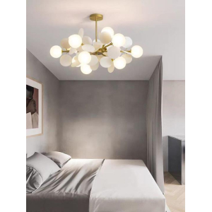 Люстра подвесная Alfa Light F2024-23 E27 Медный цвет