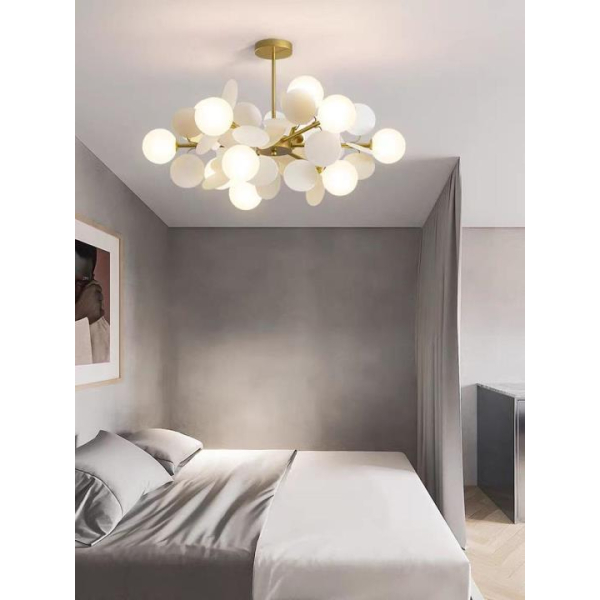 Люстра подвесная Alfa Light F2024-23 E27 Медный цвет