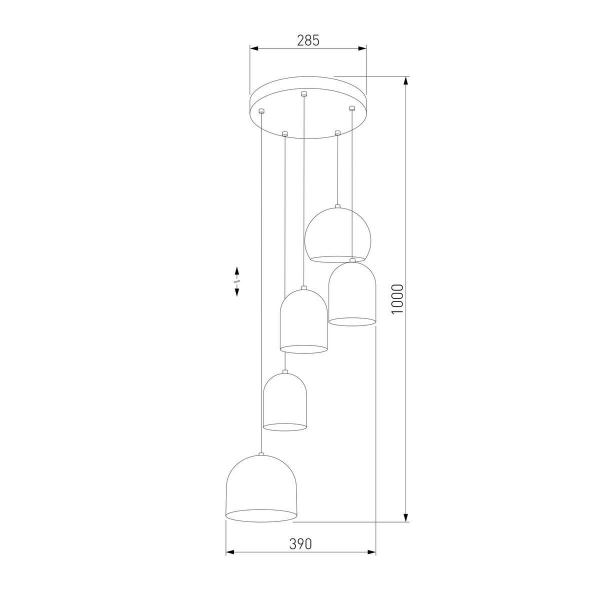 Подвесная люстра TK Lighting 2830 Tempre Подвесная люстра TK Lighting 2830 Tempre