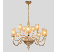 Подвесная люстра Crystal Lux SILVESTRO SP12 AMBER