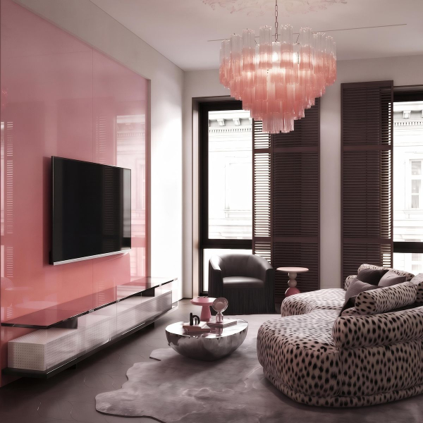 Подвесная люстра Loft IT Murano 10580/600 Clear pink