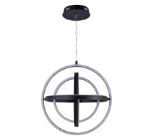 Подвесная светодиодная люстра Gerhort G61243/4BK BK+WT