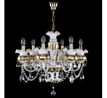 Подвесная люстра Artglass Esmeralda VI. Full Cut White CE