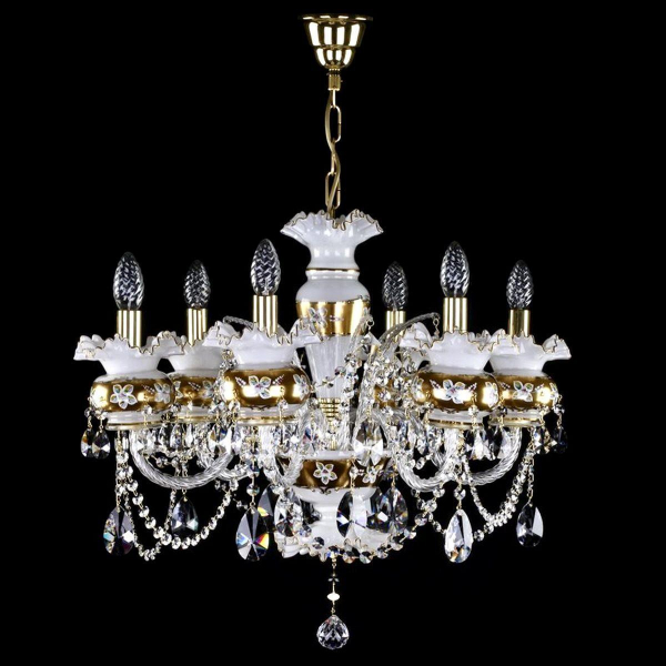 Подвесная люстра Artglass Esmeralda VI. Full Cut White CE Подвесная люстра Artglass Esmeralda VI. Full Cut White CE