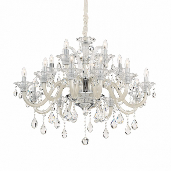 Подвесная люстра Ideal Lux Colossal SP15 Avorio 081564 Подвесная люстра Ideal Lux Colossal SP15 Avorio 081564