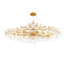 Подвесная люстра Crystal Lux REINA V2 SP16 L1500 GOLD PEARL