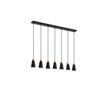 Люстра подвесная Alfa Light F3524-35 Black G9*7