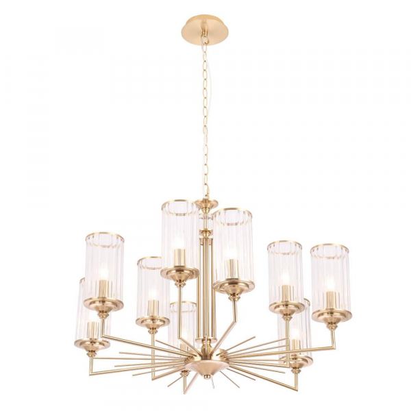 Подвесная люстра Crystal Lux Gloria SP9 Brass Подвесная люстра Crystal Lux Gloria SP9 Brass