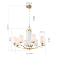Подвесная люстра ST Luce Opalus SL1403.303.08