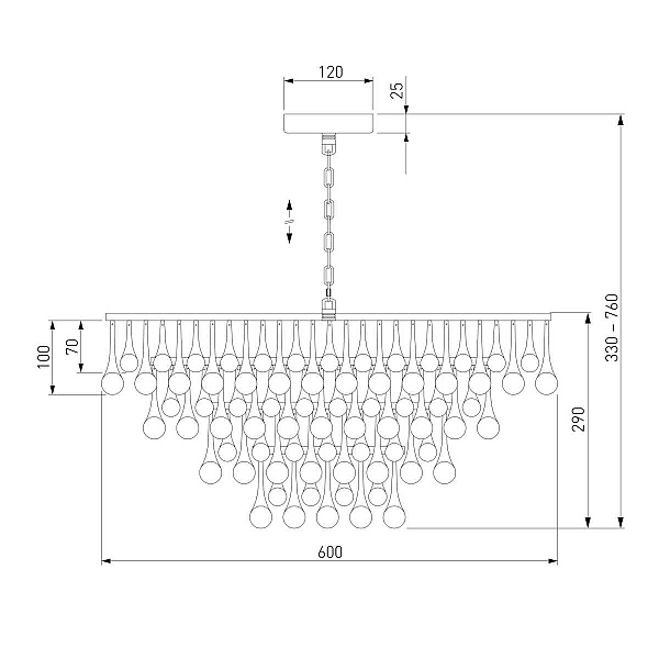 Подвесная люстра Bogates Gutta 476/8 a068863
