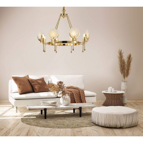 Подвесная люстра Lumina Deco Montego LDP 8010-8 F.GD Подвесная люстра Lumina Deco Montego LDP 8010-8 F.GD