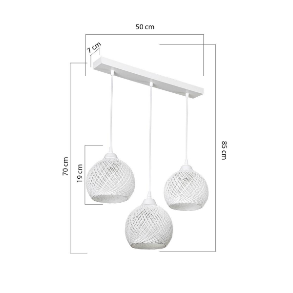 Подвесная люстра Toplight Lizbeth TL1612L-03WH Подвесная люстра Toplight Lizbeth TL1612L-03WH