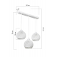 Подвесная люстра Toplight Lizbeth TL1612L-03WH