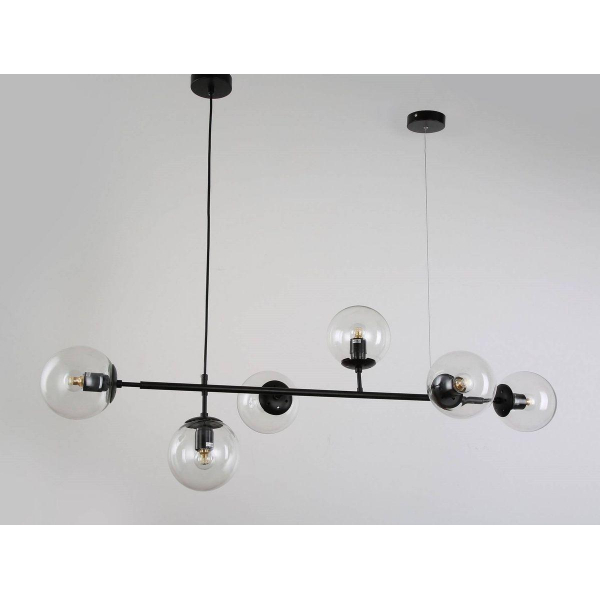 Подвесная люстра Lumina Deco Ceredo LDP 6034-6 BK Подвесная люстра Lumina Deco Ceredo LDP 6034-6 BK