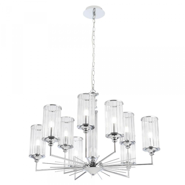 Подвесная люстра Crystal Lux Gloria SP9 Chrome Подвесная люстра Crystal Lux Gloria SP9 Chrome