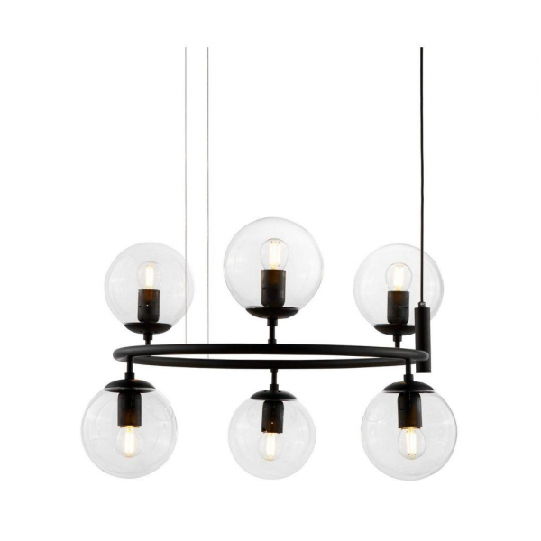 Подвесная люстра Lumina Deco Ceredo LDP 6034-6 RND BK Подвесная люстра Lumina Deco Ceredo LDP 6034-6 RND BK