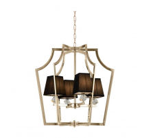 Подвесная люстра Lumina Deco Montero LDP 1249-4 GD+BK