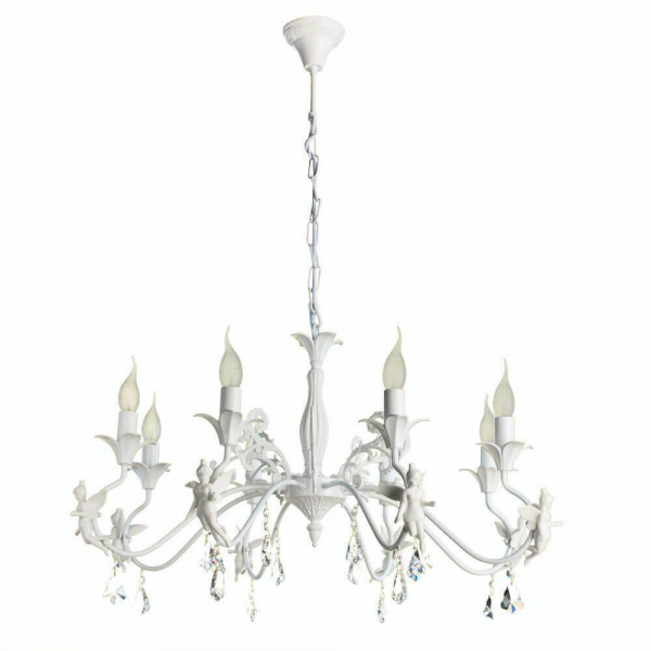 Подвесная люстра Arte Lamp Angelina A5349LM-8WH Подвесная люстра Arte Lamp Angelina A5349LM-8WH
