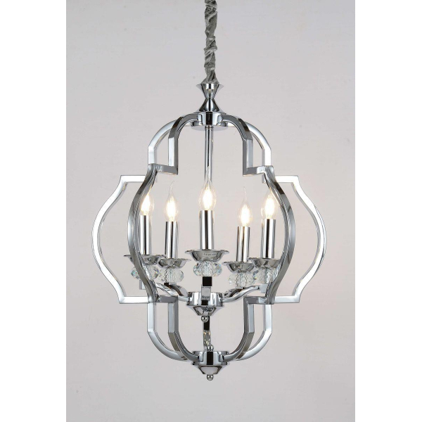 Подвесная люстра Lumina Deco Cesaro LDP 17078-5 CHR Подвесная люстра Lumina Deco Cesaro LDP 17078-5 CHR